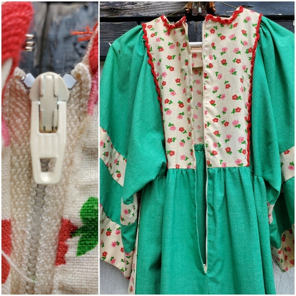 Vintage 60s 70s Young Innocent Arpeja Caftan Dress - Picture 3 of 15